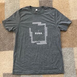Brand New large Runa Drink Bella Canvas grey t-shirt